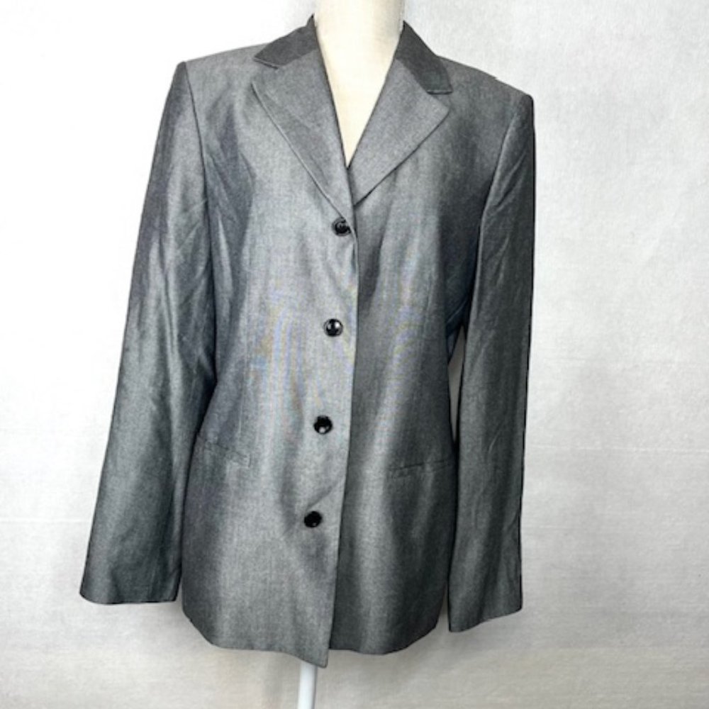Casual Corner Annex Light Gray Jacket/Blazer